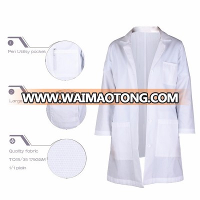 lab-2009 High Technology Waimaotong Hospital Uniform Designs White Lab Coat