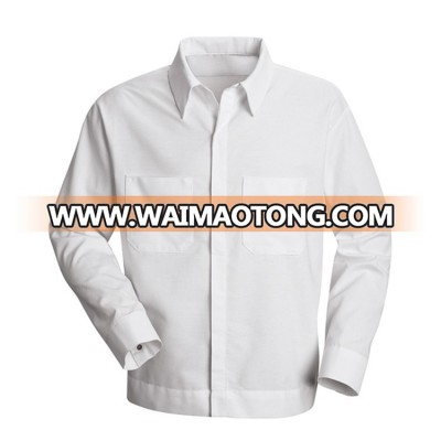 Cotton Polyester french cuff dress shirt,White dress shirt,business men's shirt