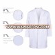 Color in white +high quality+nice workmanship of UNISEX lab coat used for hospital and lab in long sleeve