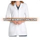 3/4 sleeve lab coat Multi Pockets Unisex Design White Lab Coat