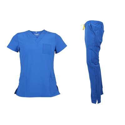 OEM service cheap 4 way stretch custom colors scrubs medical nursing scrubs suits uniform scrubs sets unisex